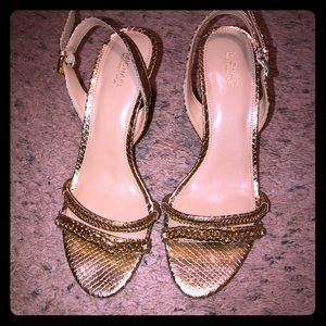 Michael Kors gold heels